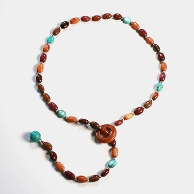 Collier multicolore et Turquoise Isia