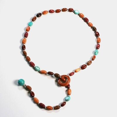 Necklace multicolored and Turquoise Isia