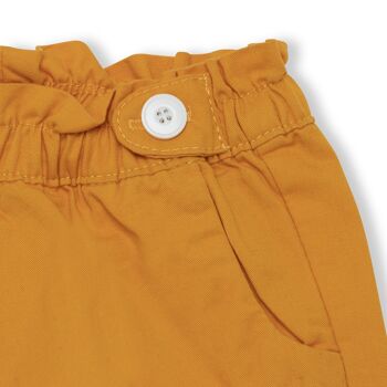 Short twill jaune à boutons fille basic baby s22 - 11329209 3