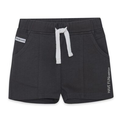 Gestrickte Bermuda-Shorts mit grauer Kordel für Jungen Basic Baby S22 - 11329201