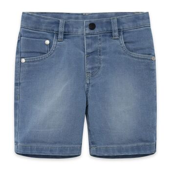 Bermuda denim cinq poches bleu clair pour garçon basic baby s22 - 11329196 1