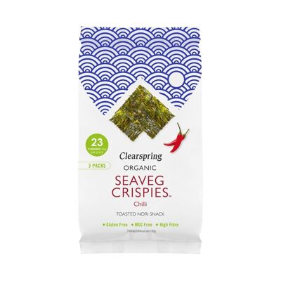 Organic Seaweed Crisps Multipack - Chilli 12g - FR-BIO-09