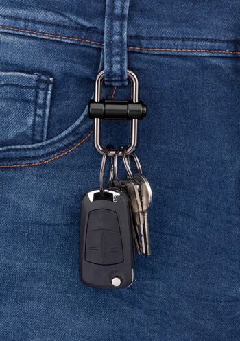 Porte-clés | avec 3 porte-clés en 2 tailles | CLÉ À 2 VOIES 4