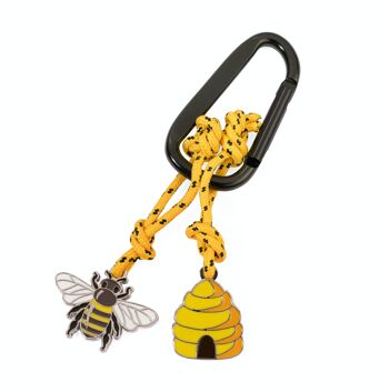 Porte-clés avec mousqueton | 2 pendentifs sur corde d'escalade décorative | MAJA 1