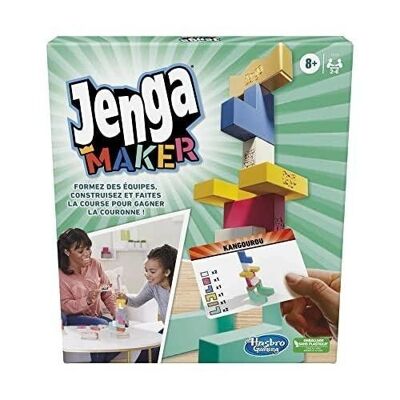 HASBRO GAMING - JENGA MAKER - Solid Wood Blocks Game