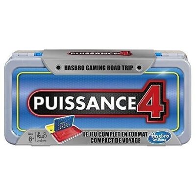 HASBRO GAMING - ROAD TRIP PUISSANCE 4 - PUISSANCE 4, FORMAT COMPACT DE VOYAGE - VERSION FRANÇAISE