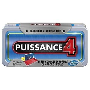 HASBRO GAMING - ROAD TRIP PUISSANCE 4 - PUISSANCE 4, FORMAT COMPACT DE VOYAGE - VERSION FRANÇAISE