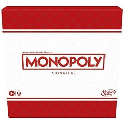 HASBRO GAMING - MONOPOLY SIGNATURE - BOARD GAME - FRENCH VERSION