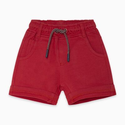 Bermuda felpa niño rojo basics baby - 11300651