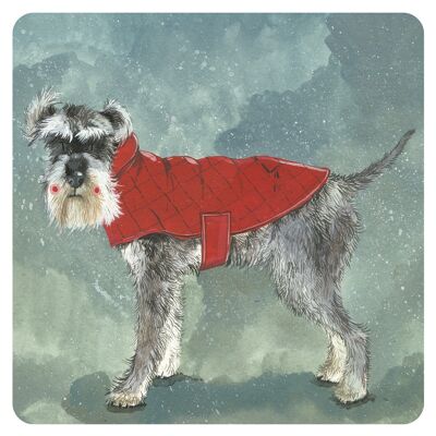 Henry Schnauzer Dog Coaster