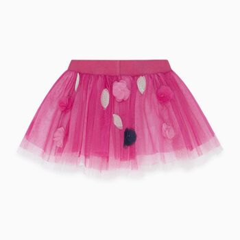 Jupe en tulle rose pour fille love sauvage - 11300319 2