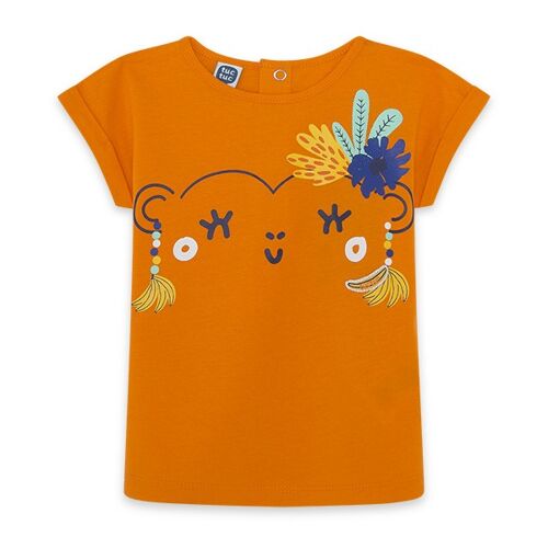 Camiseta punto niña naranja tropicool - 11300224