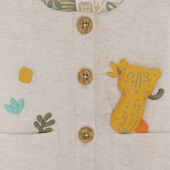 Veste tricot enfant beige savane - 11300097 3
