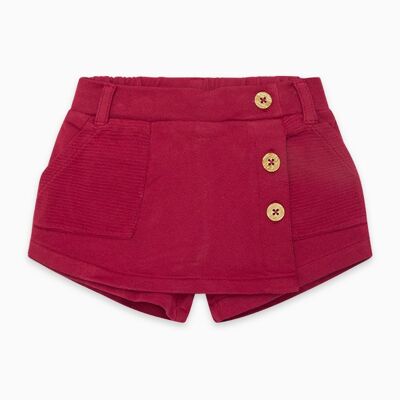 Falda-pantalón felpa fantasía niña rojo zanzibar - 11300273