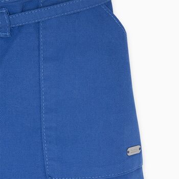 Pantalon sergé bleu limonade pour fille - 11300489 3