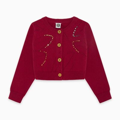 Chaqueta tricot niña rojo zanzibar - 11300259