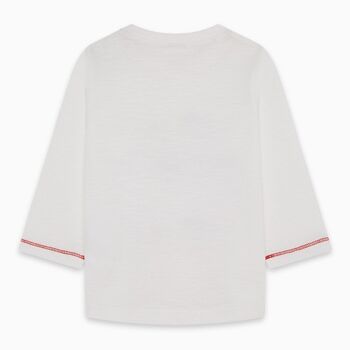 T-shirt tricot détox time garçon blanc - 11300153 2
