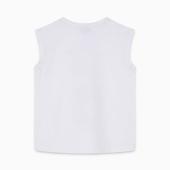 T-shirt tricot blanc garçon zanzibar - 11300297 2