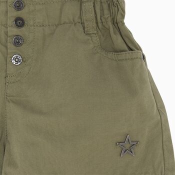 Short en sergé vert bébé Basics pour fille - 11300662 3