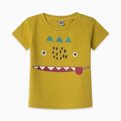 T-shirt in maglia verde Zanzibar per bambino - 11300290