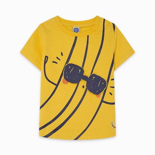 Camiseta punto niño amarillo tropicool - 11300208