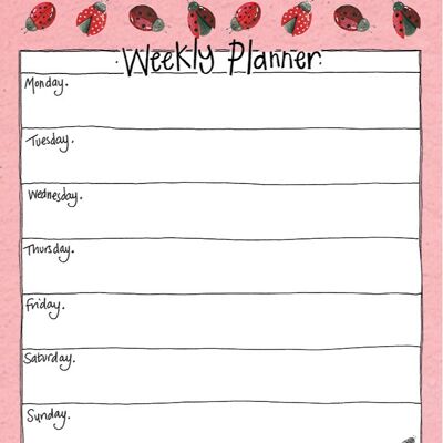 Lovely Ladybirds Weekly Planner