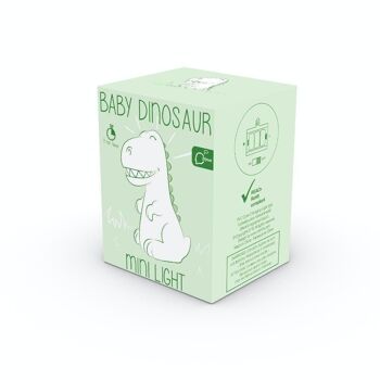 Mini veilleuse enfant LED Dinosaure blanc - DHINK 2