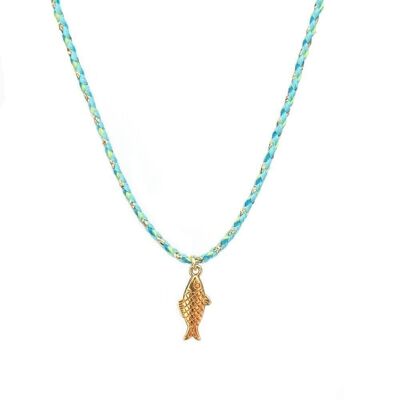 Collana goldie pesce azzurro