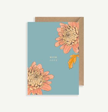 Carte postale illustrée - avec enveloppe -  Les Fleurs I 1