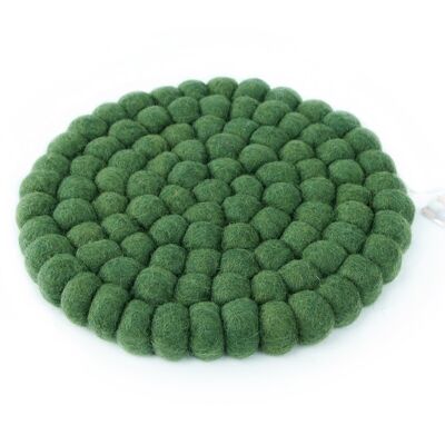 TUS 18 cm uni round moss green