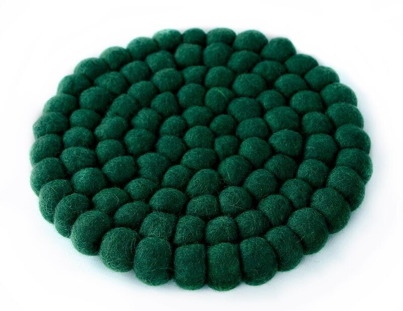 TUS 18 cm uni tondo verde bosco