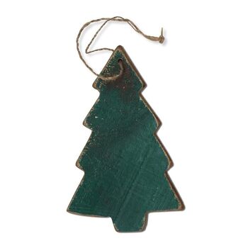 Panneau en bois Sapin de Noël - pendentif 1