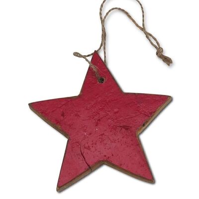 Wooden star S - pendant