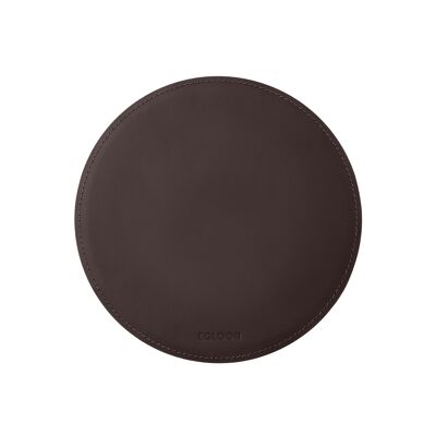 Tappetino Mouse Tondo Atlante Rigenerato Testa di Moro - cm 23x23 - Antiscivolo e Cucitura Perimetrale