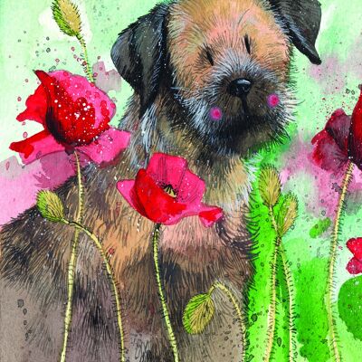 Border Terrier Dog Small Chunky Notebook