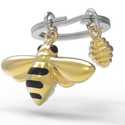 Key ring Bee and its swarm - METALMORPHOSE