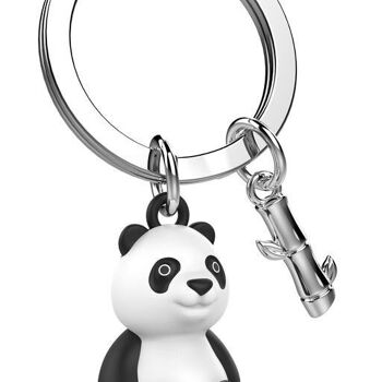 Porte-clés Panda et son bambou - METALMORPHOSE 3