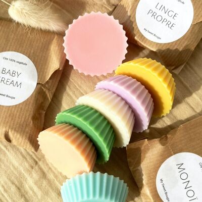 Scented fondant - Vegetable wax tartlet - 54 scents