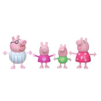 PEPPA PIG - PEPA 'S AVENTURES - PEPA ET SA FAMILLE, assortiment de packs de 4 figurines 3