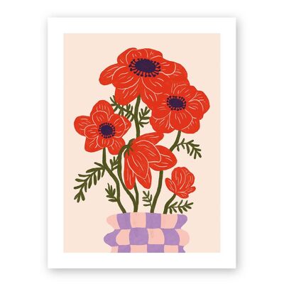 Poster . Anemones