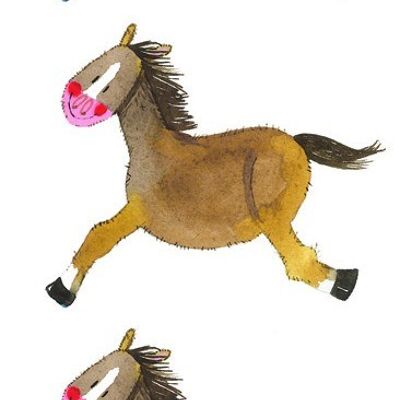 Galloping horse bookmark