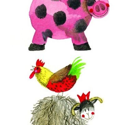 Farmyard acrobats bookmark