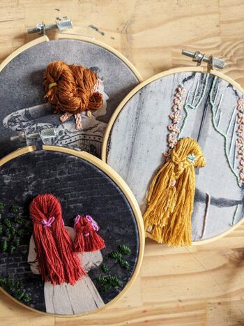 triple kit de broderie - Merveilleux Cheveux 4