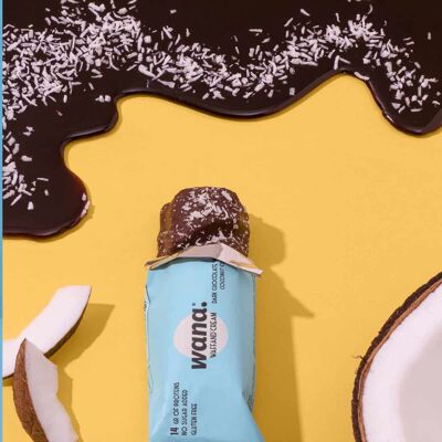 Waffand'Cream - Dunkle Schokolade mit Kokoscreme - Schachtel mit 12 Riegeln