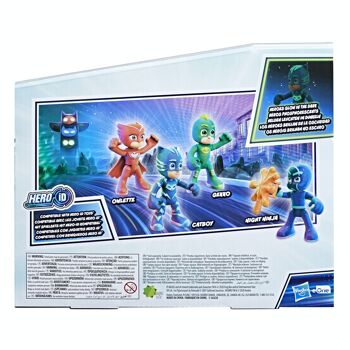 PJ MASKS - PYJAMASQUES PACK DE 4 FIGURINES MISSION 2