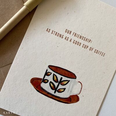 Greeting card - Boch cup