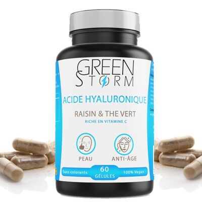 Hyaluronic acid, grape and green tea