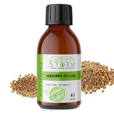 Olio vegetale di semi di lino Greenstorm 50ml