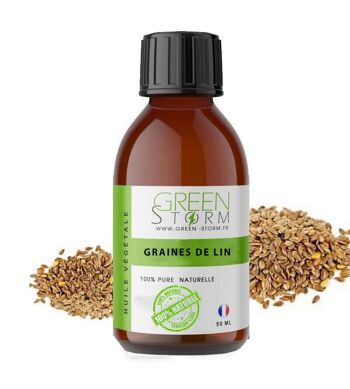 Huile végétale de lin Greenstorm 50ml