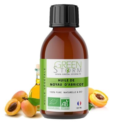Greenstorm olio vettore di semi di albicocca puro al 100% 50 ml